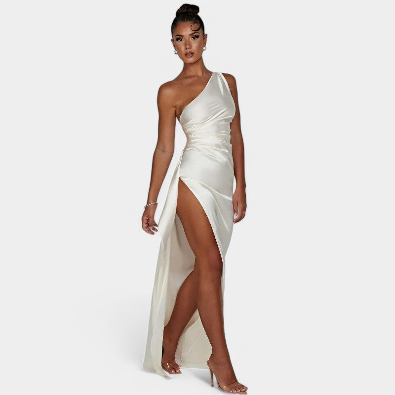 SERENYA – Luxuriöses Satin-Abendkleid