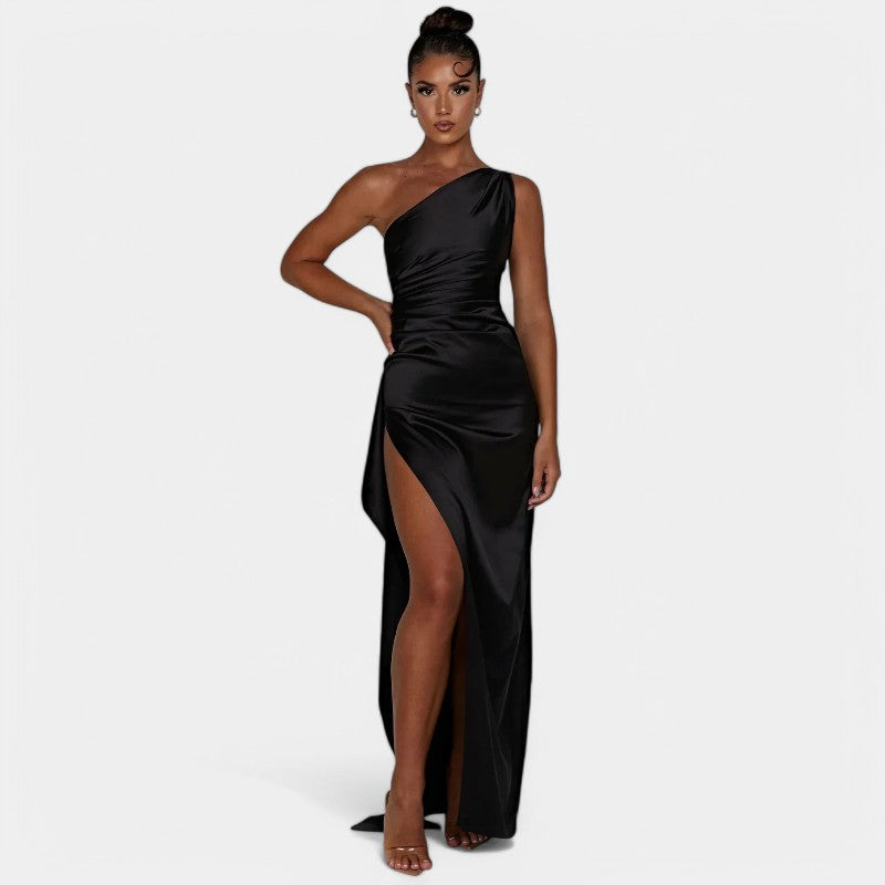 SERENYA – Luxuriöses Satin-Abendkleid