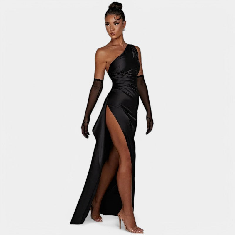 SERENYA – Luxuriöses Satin-Abendkleid