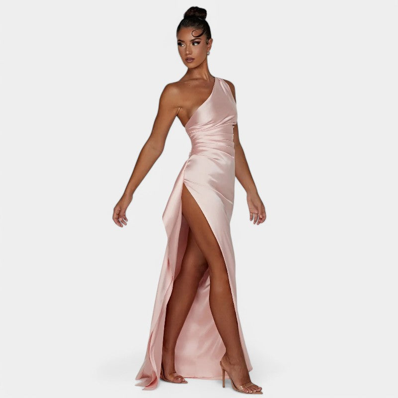 SERENYA – Luxuriöses Satin-Abendkleid