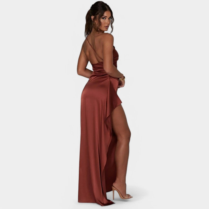 SERENYA – Luxuriöses Satin-Abendkleid