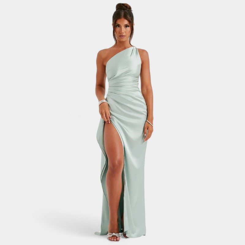 SERENYA – Luxuriöses Satin-Abendkleid