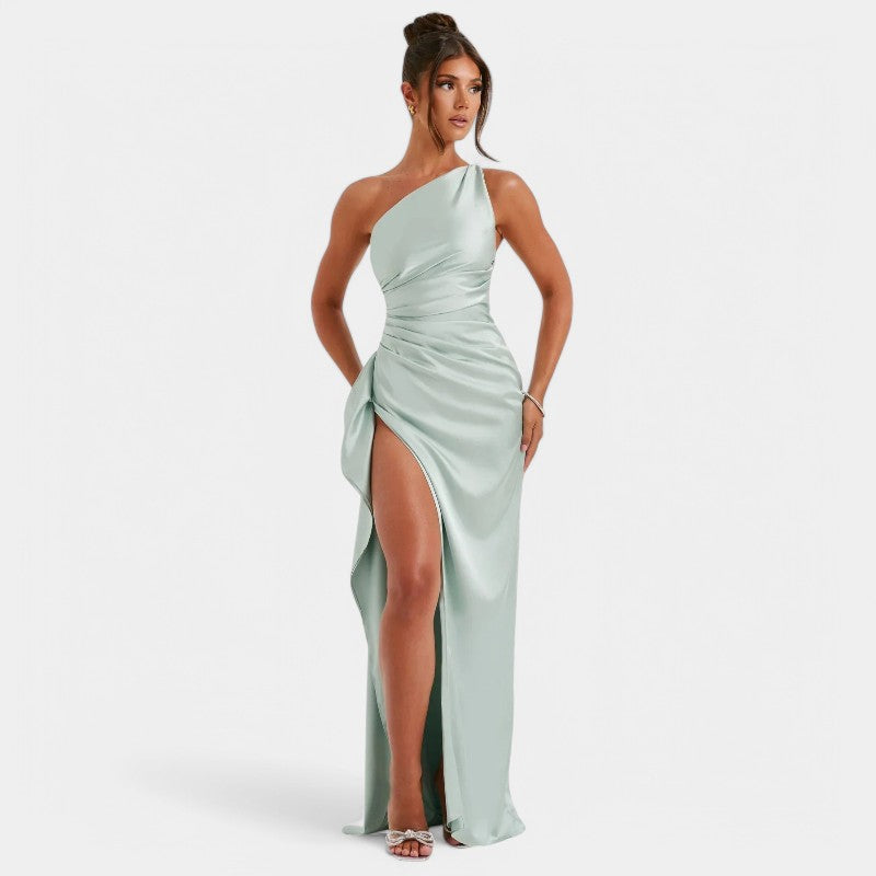 SERENYA – Luxuriöses Satin-Abendkleid