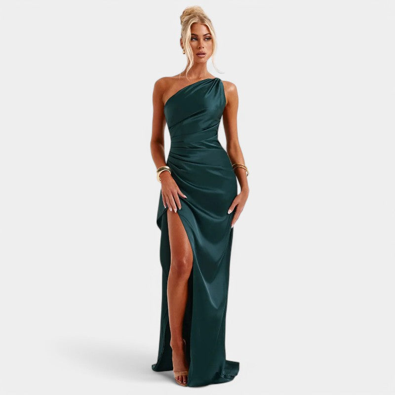 SERENYA – Luxuriöses Satin-Abendkleid