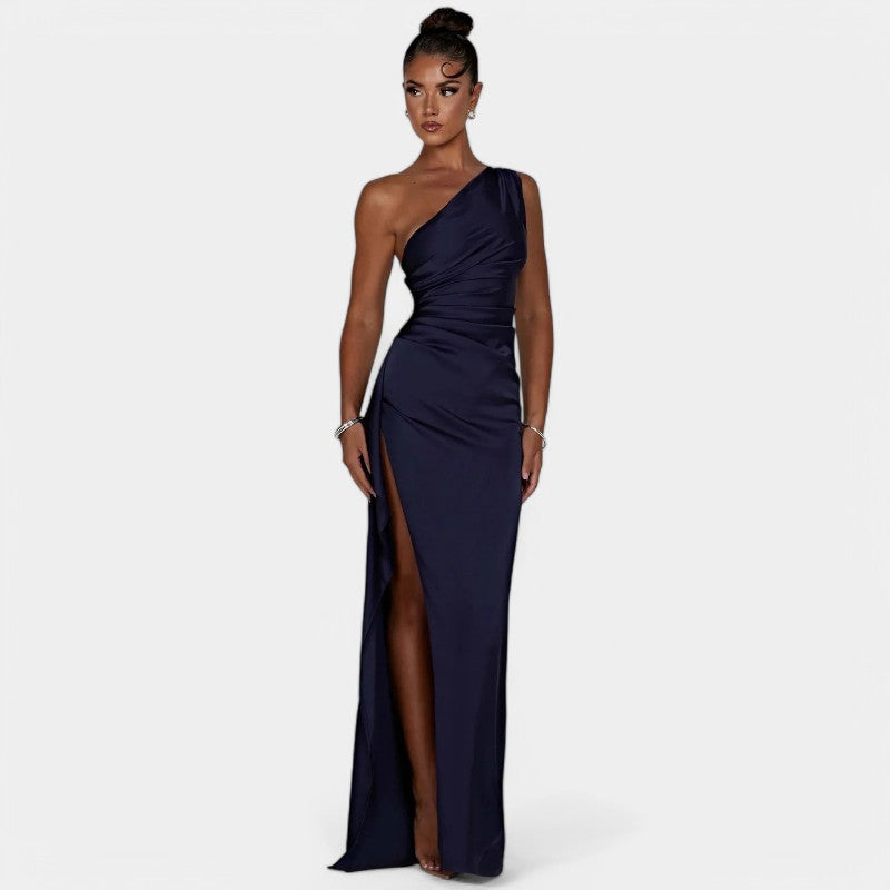 SERENYA – Luxuriöses Satin-Abendkleid