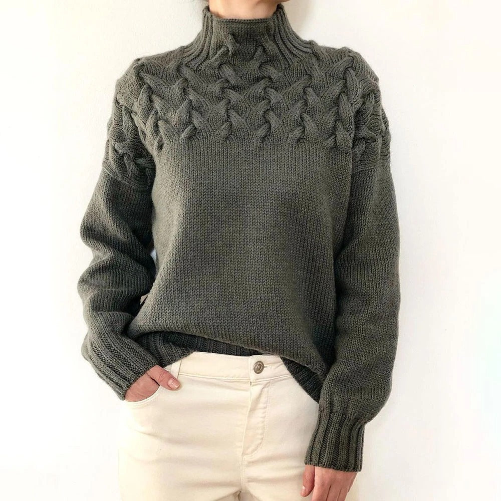 Elena – Warmer Strickrollkragen