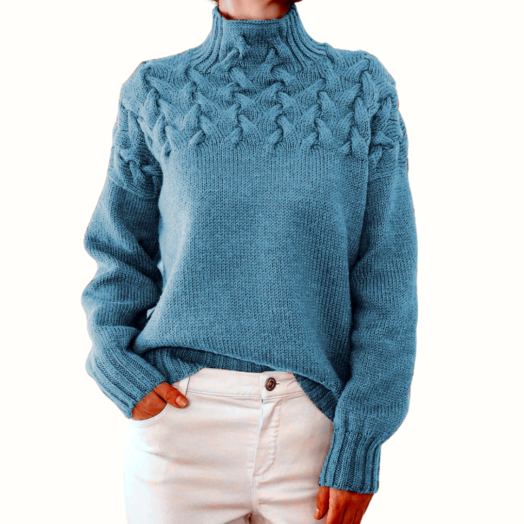 Elena – Warmer Strickrollkragen