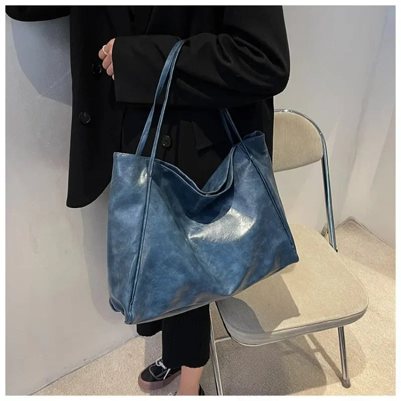 VIVAYNA – Weiche Retro Tote- und Schultertasche