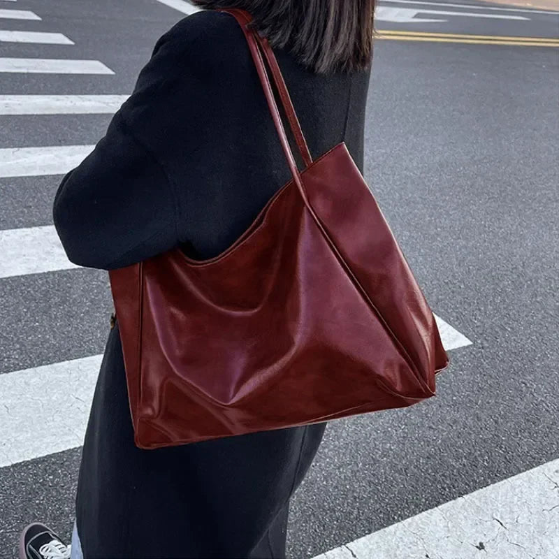 VIVAYNA – Weiche Retro Tote- und Schultertasche
