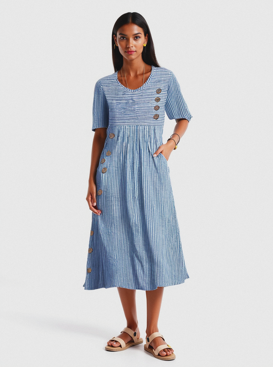 Sofia | Gestreiftes Sommerkleid