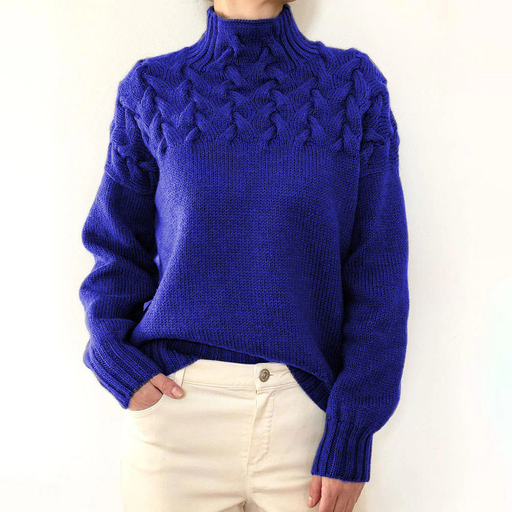 Elena – Warmer Strickrollkragen