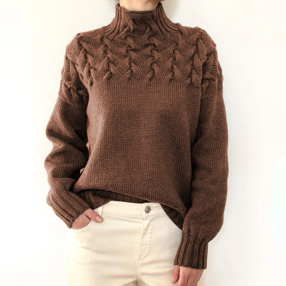 Elena – Warmer Strickrollkragen