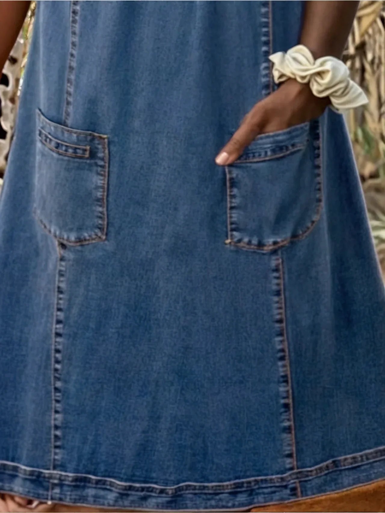 Sofia | Weiches Denim Kleid
