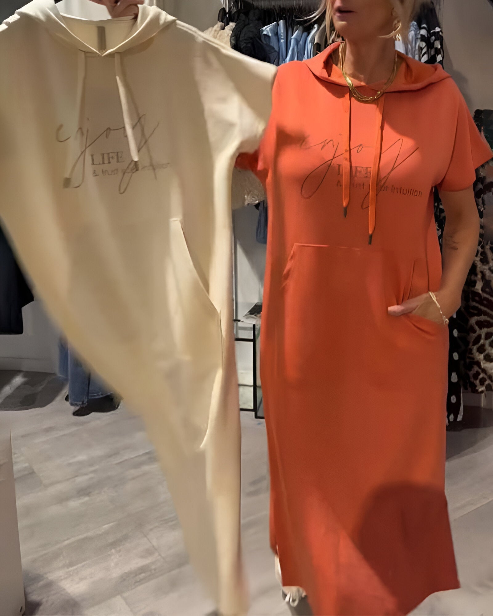 Sandra | Lässiges Hoodie-Kleid