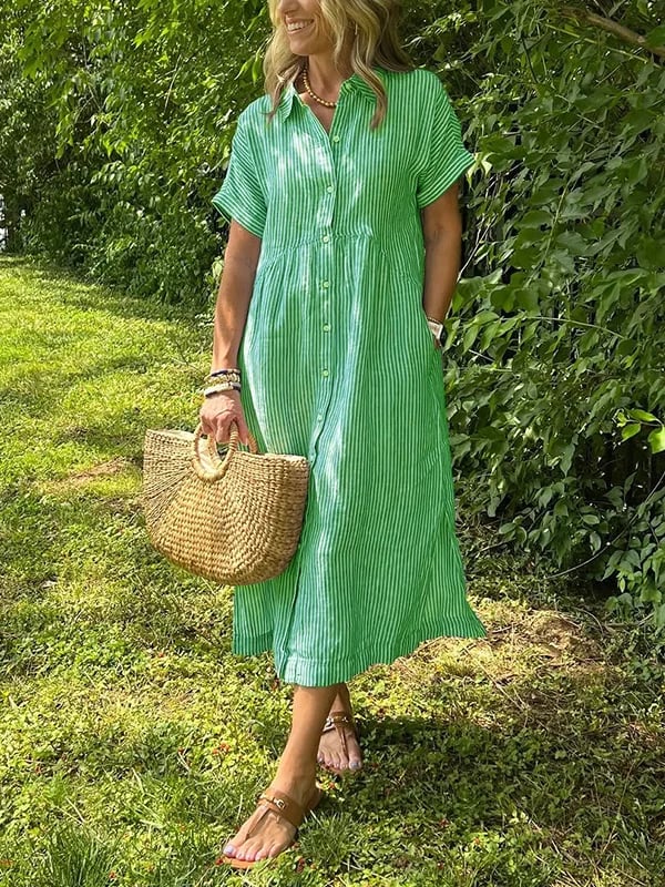 Malina | Maxikleid mit Streifen