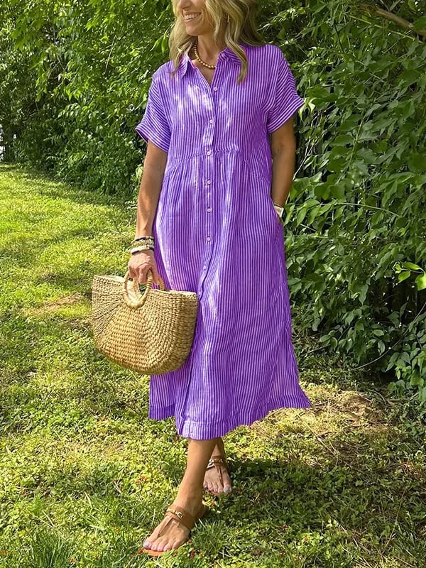 Malina | Maxikleid mit Streifen