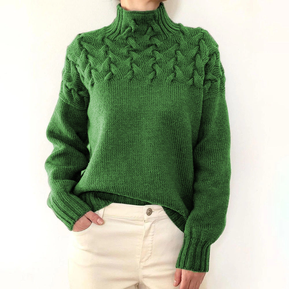 Elena – Warmer Strickrollkragen