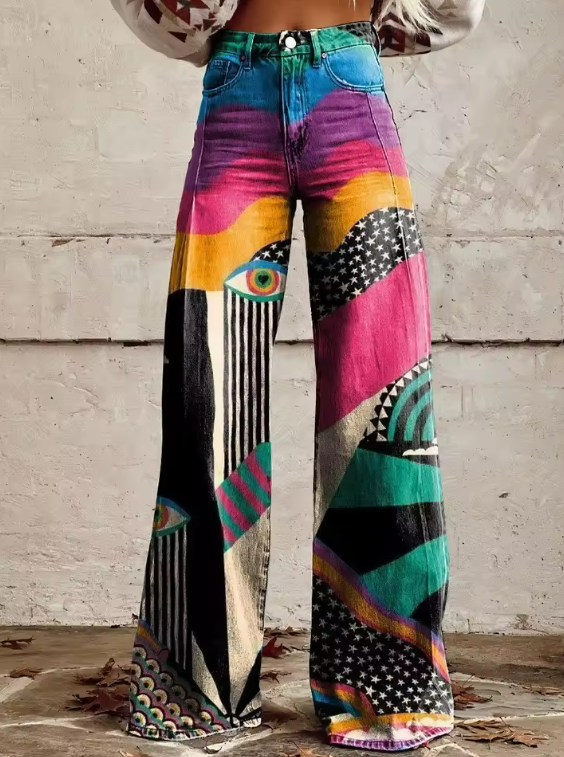 Cleo | Abstrakte Vision Weite-Hose